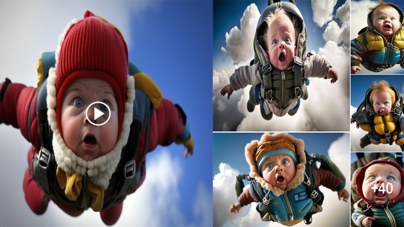 Amazing Art – Skydiving Babies