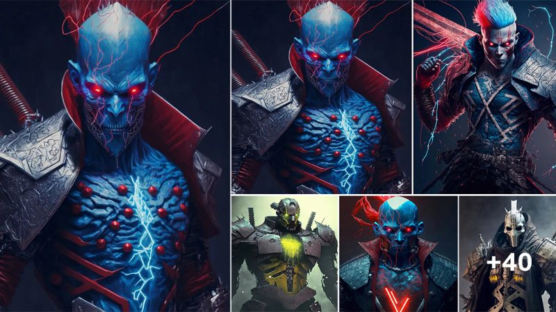 Blue/Red Powered Characters from the past