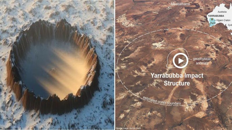 Find the oldest meteorite impact crater. Earth is 2.2 billion years old