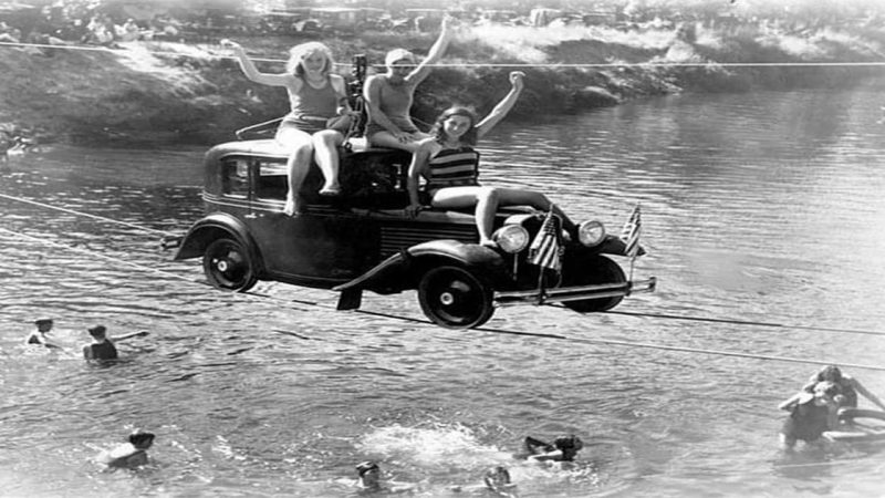 A 1932 American Bantam that was used for ferry service over the Pudding River in Oregon