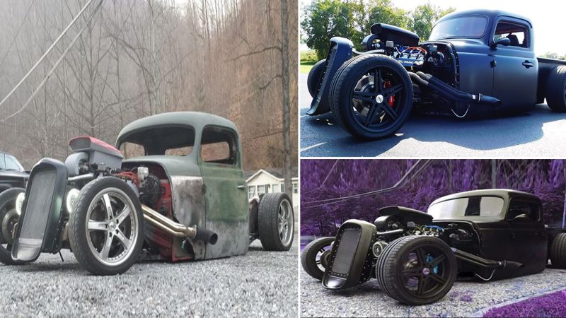 Wrecked Mustang Lives On As A Custom Rat Rod Truck