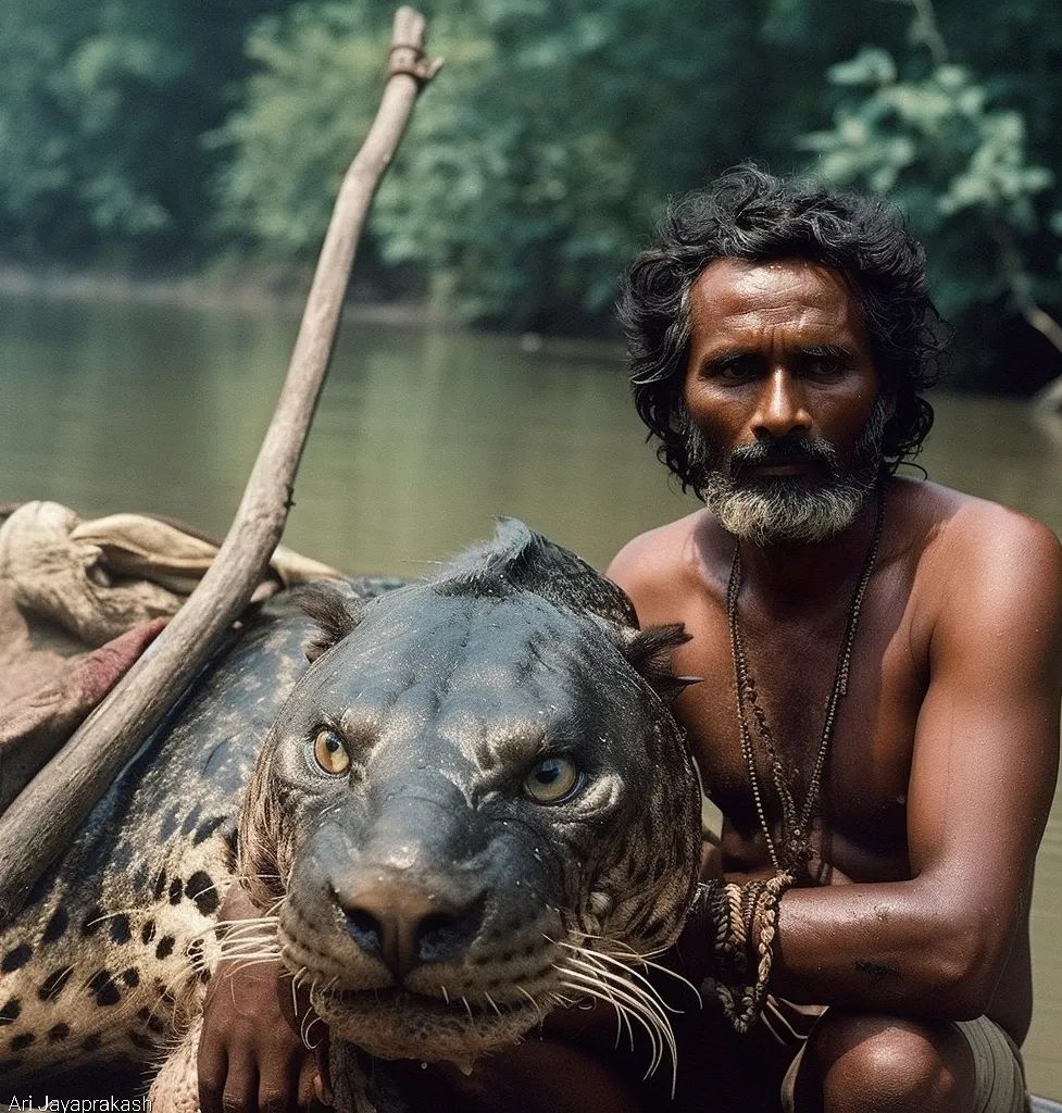 People stirred because some fishermen caught the strange giant creature "tiger head with fish body". Quoc - New Lifes