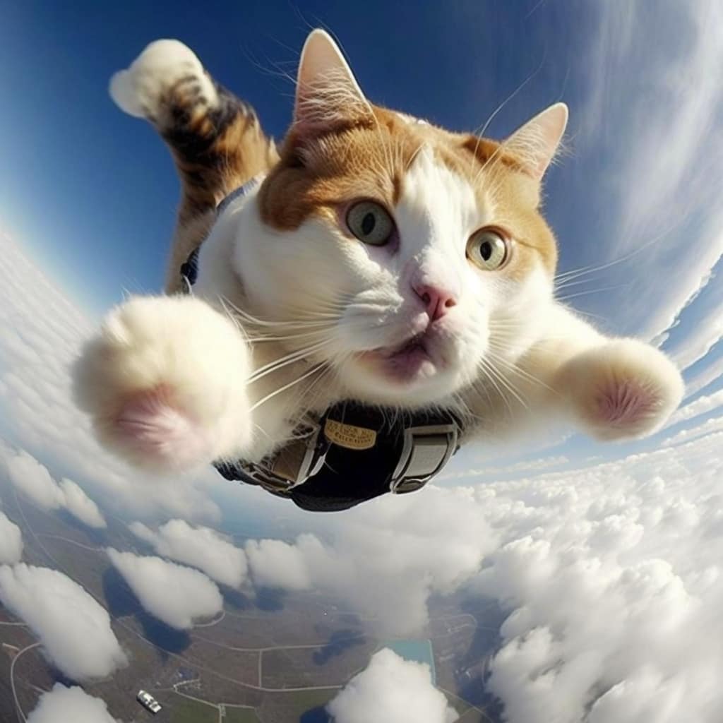 Some animals skydiving - Hatinews