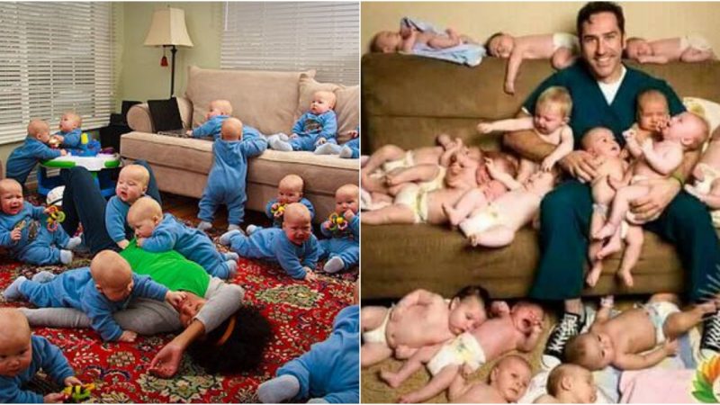 Thanks to medical intervention, a young mother gave birth to 17 children at once. It’s so admirable.