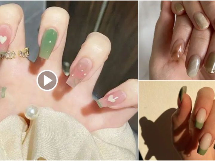 40 hottest olive-green nail designs today.