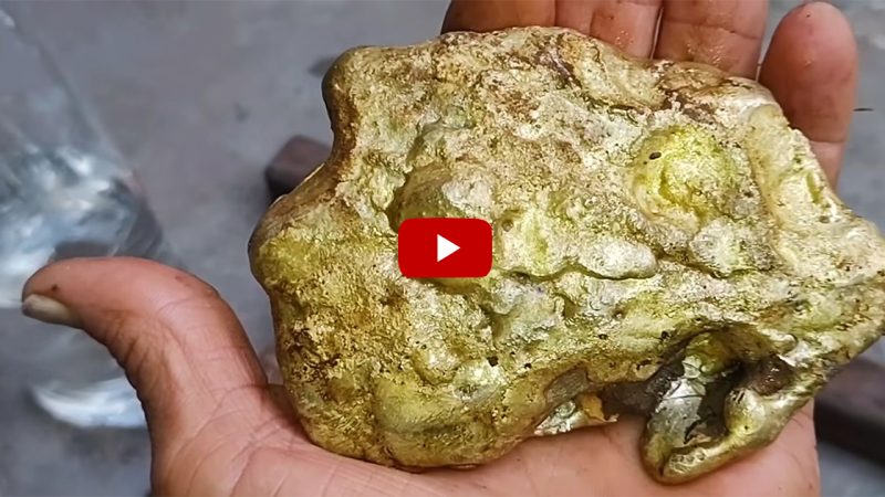 Man Discovers 1kg Gold Nugget Under a Rock in Western USA (VIDEO)