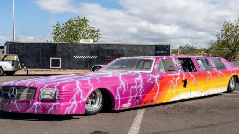 This Turbojet-Powered Mercedes-Benz Limo Dragster Is a Rad Fever Dream