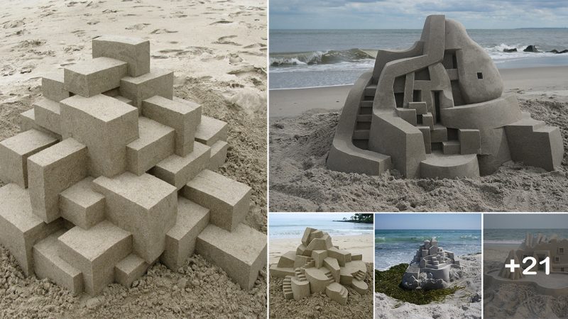 Calvin Seibert Sculpts Impressive Modernist Sandcastles