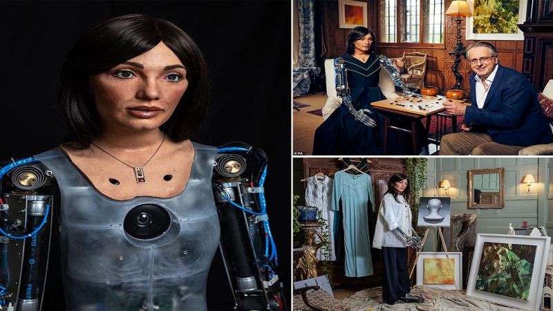 Meet Ai-Da: World’s first humanoid robot that is able to draw people from life prepares for its first art exhibition