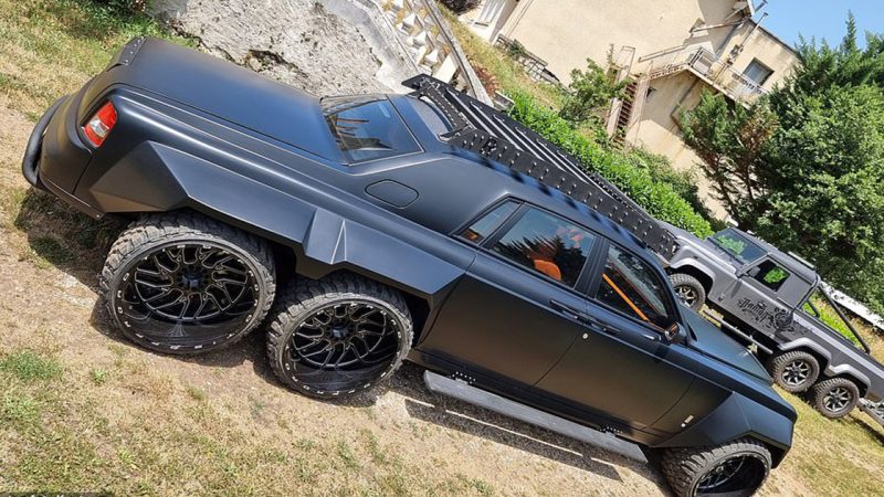 A monster £4.3million SIX-WHEEL off-road Rolls-Royce Phantom with crocodile leather steering wheel and gold-plated brakes