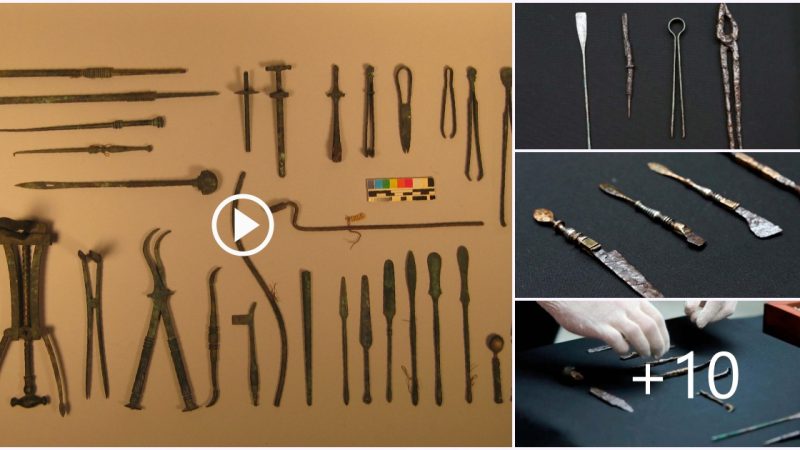 Unveiling the Ancient Physicians’ Tomb: A Comprehensive Set of Roman Medical Tools