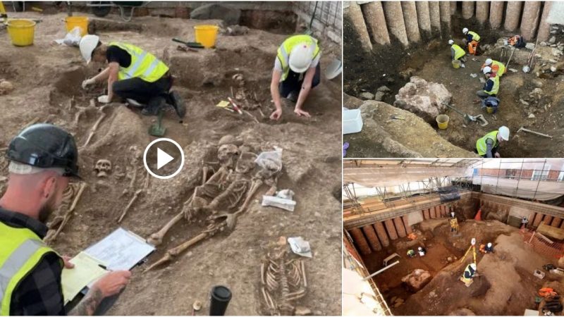 A possible Roman shrine has been discovered beneath Leicester Cathedral.