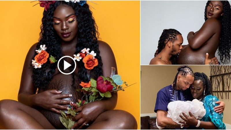 The famous maternity photo session of a woman with stretch marks encourages every girl to be more confident in her body.