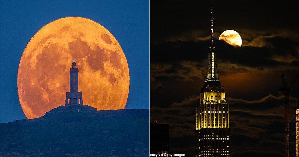 A Sweet Sight! Stunning ‘Strawberry Moon’ is Seen Rising Across the World in Beautiful Images – Breaking International