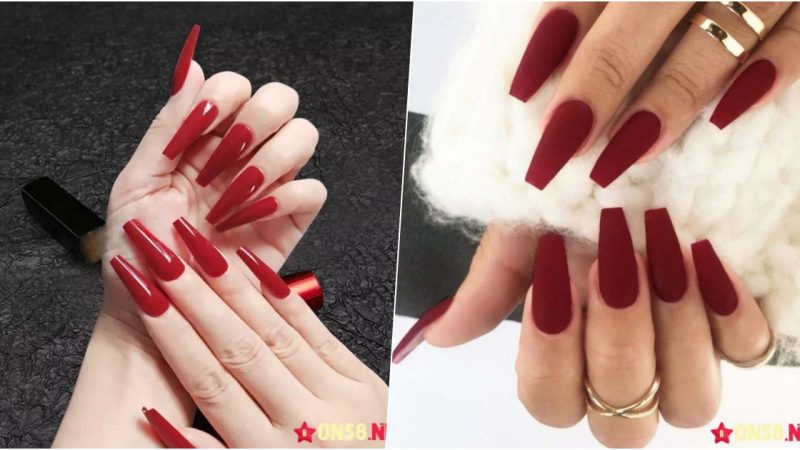 40 Beautiful Ways to Rock Red Coffin Nails