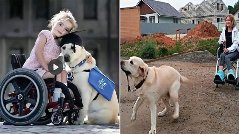 s.The beautiful friendship of the rescue dog and the disabled girl makes the online community extremely admire.s