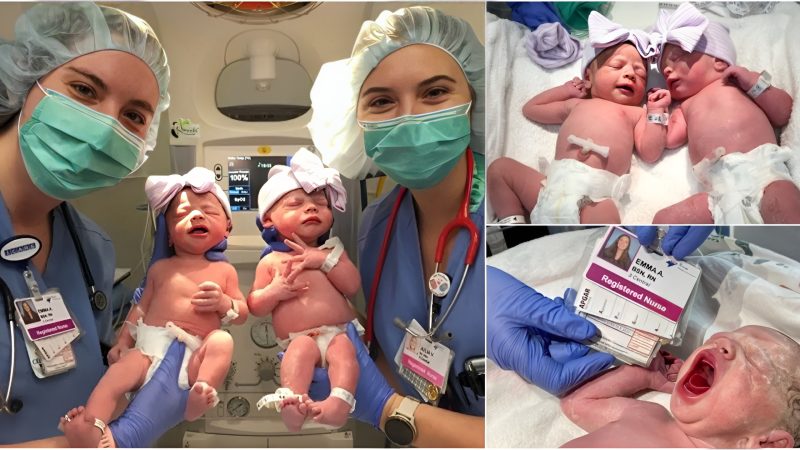 Mother of Twins Thrilled to Discover Nurses Using Her Babies’ Names During Delivery