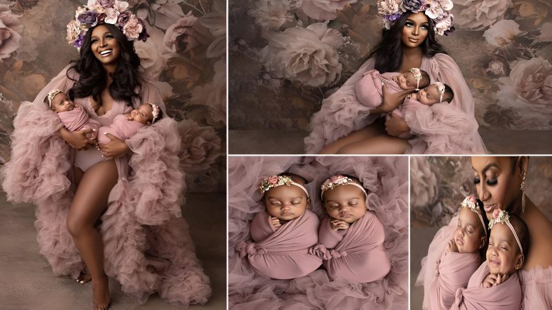 Captivating Portraits Revealed: Love & Hip Hop Star Amara La Negra Introduces Her Precious Twins to the World.