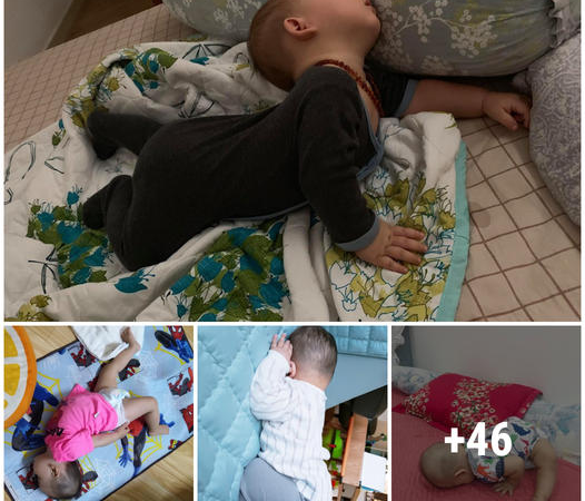 Collection of super funny baby sleeping positions