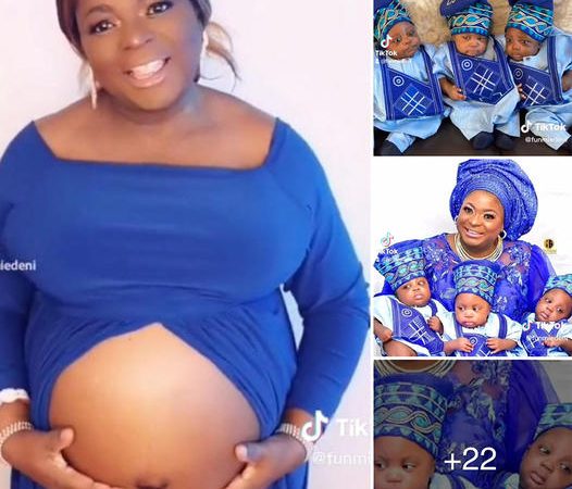 Miraculous Happiness at 54: Mother Welcomes Adorable Trio of Triplets