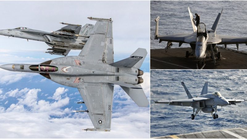 US Navy Retrieves Displaced F/A-18E Super Hornet Jet from USS Harry S. Truman Aircraft Carrier