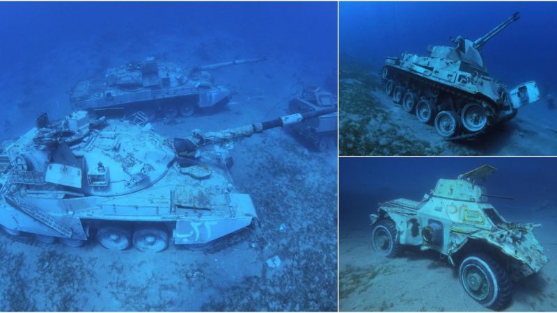 Immersive Underwater Military Museum: Jordan Submerges Tanks and Combat Helicopters in the Red Sea