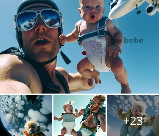 Revealing the Hilarious Bond Between Father and Child in Mid-Air