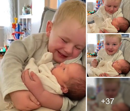 Young Boy’s Tears Speak Volumes as He Cradles Baby Sister