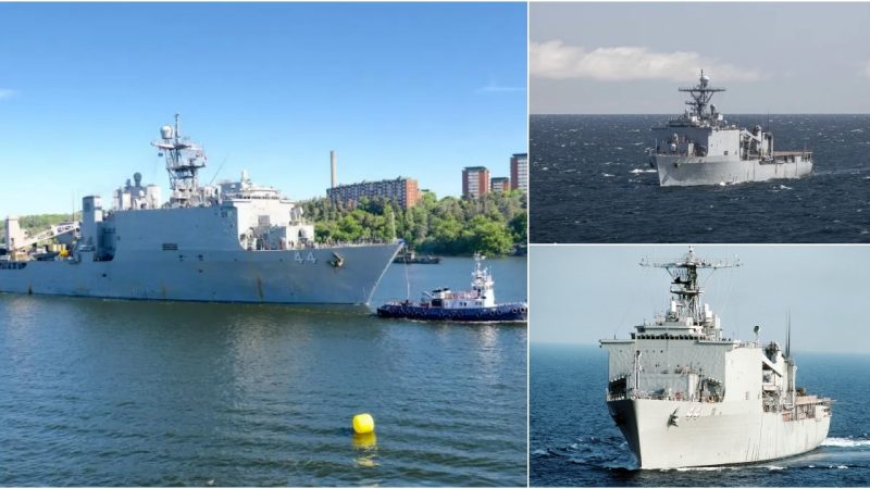 The USS Gunston Hall, a US Navy Dock Landing Ship, Has Arrived in Denmark for Essential Mid-Deployment Repairs