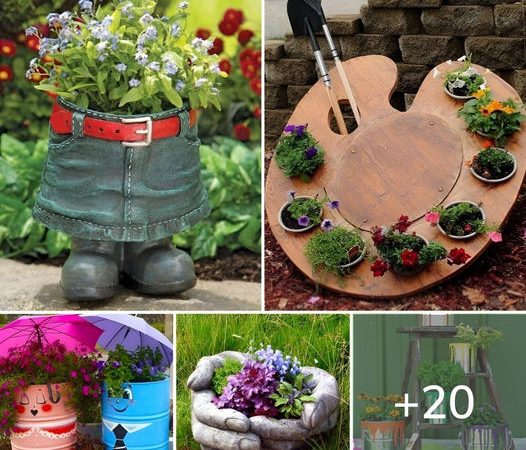 20 Unique Flower Planter Ideas That Catch Your Eye for Your Backyard