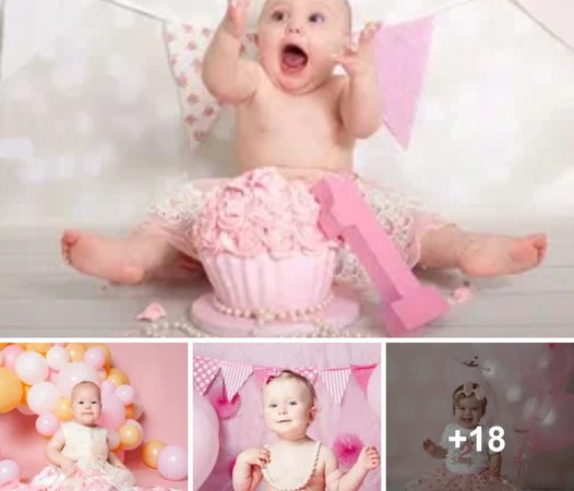 Unveiling the Cuteness: Reliving the Adorable and Hilarious Moments from Baby’s First Birthday Photoshoot