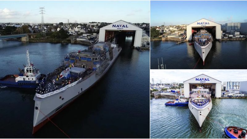 French Navy Launches First Defense and Intervention Frigate (FDI) from Naval Unit