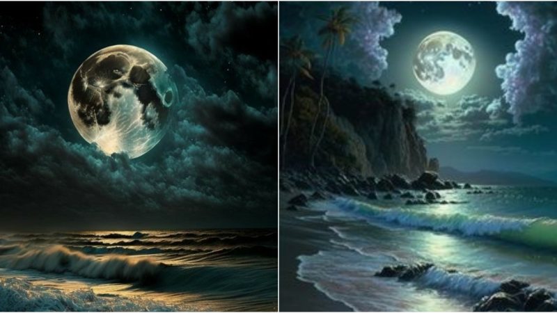 The Enchanting Night: Moonlight’s Dance on the Ocean