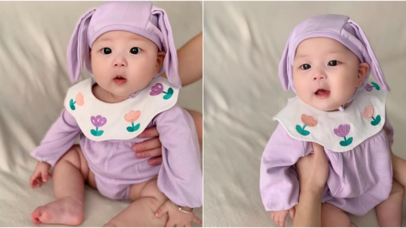 Captivating Hearts Online: The Adorable Image of a Fair-Skinned Baby with Perfect Lips