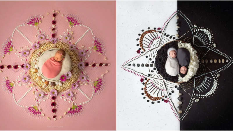 Infinite Beginnings: The Artistry of Gabriele Dabasinskaite’s Unique Newborn Mandalas