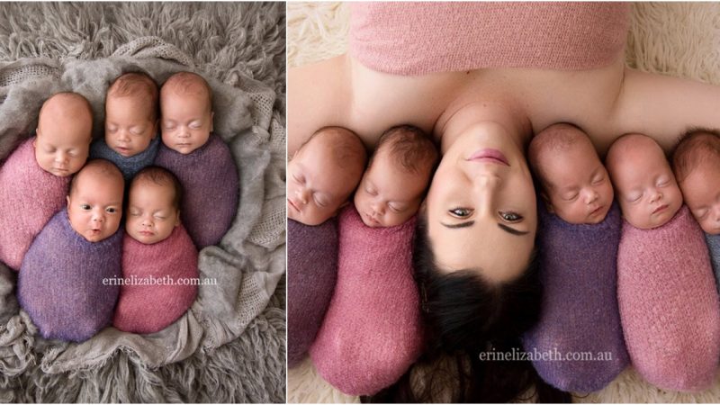 From Family of Four to Fabulous Five: A Miracle Captured in Quintuplet Photo Shoot