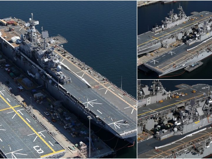 USS Tripoli Embarks on Enchanting Voyage Along Tasmania’s Coastline: A Display of Strength and Grace