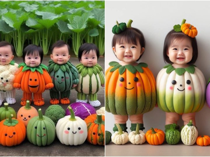 Enchanting Photos Capture Children in Charming Fruit and Vegetable Costumes