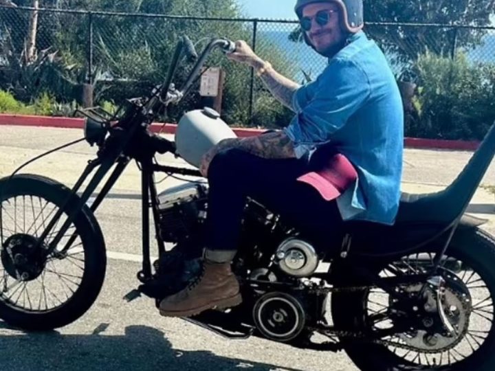 David Beckham Takes a Ride Down Memory Lane on His Vintage Harley Davidson, Reflects on Missing LA Life