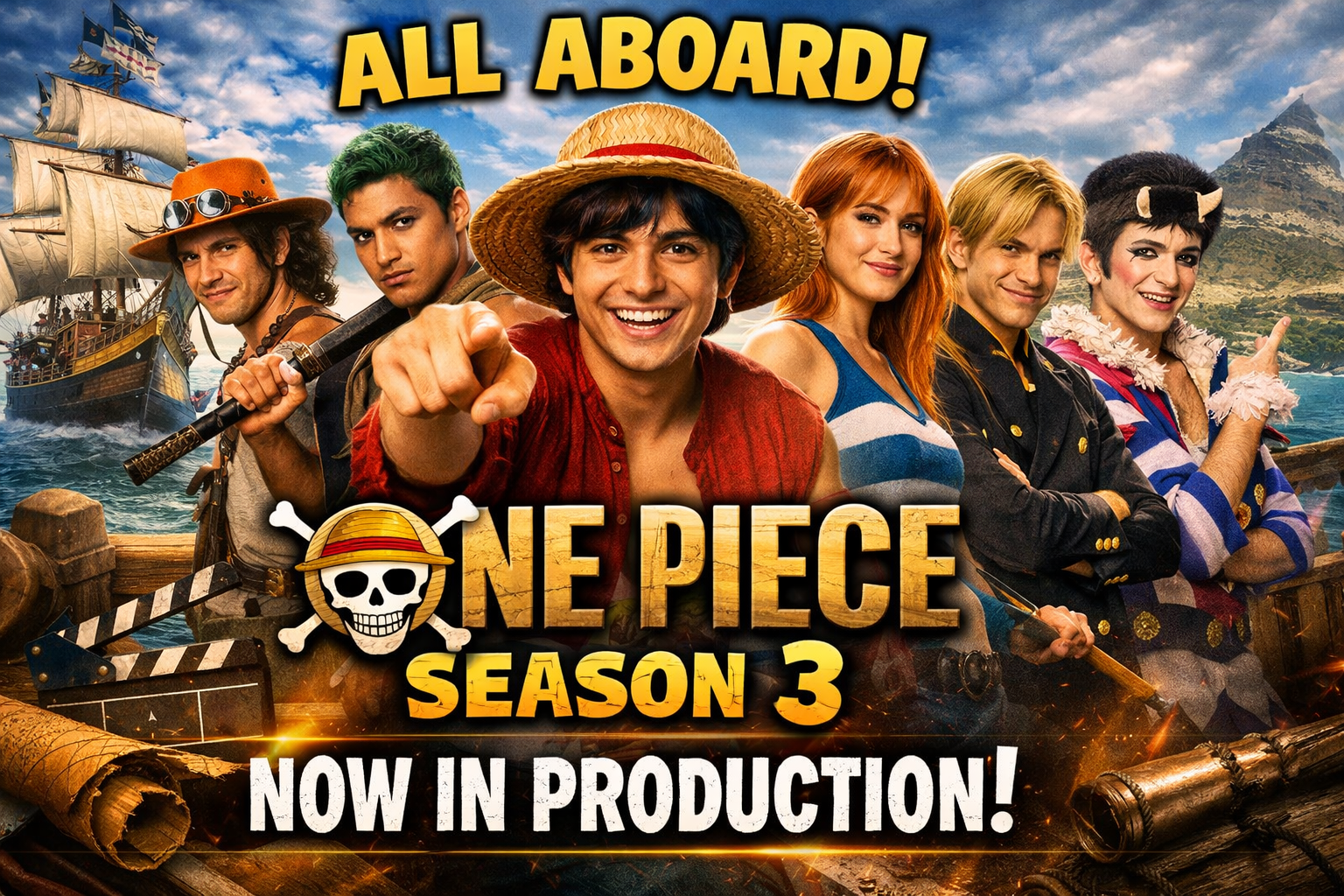đ´ââ ď¸ All Aboard! ONE PIECE Sets Sail for Season 3 Production