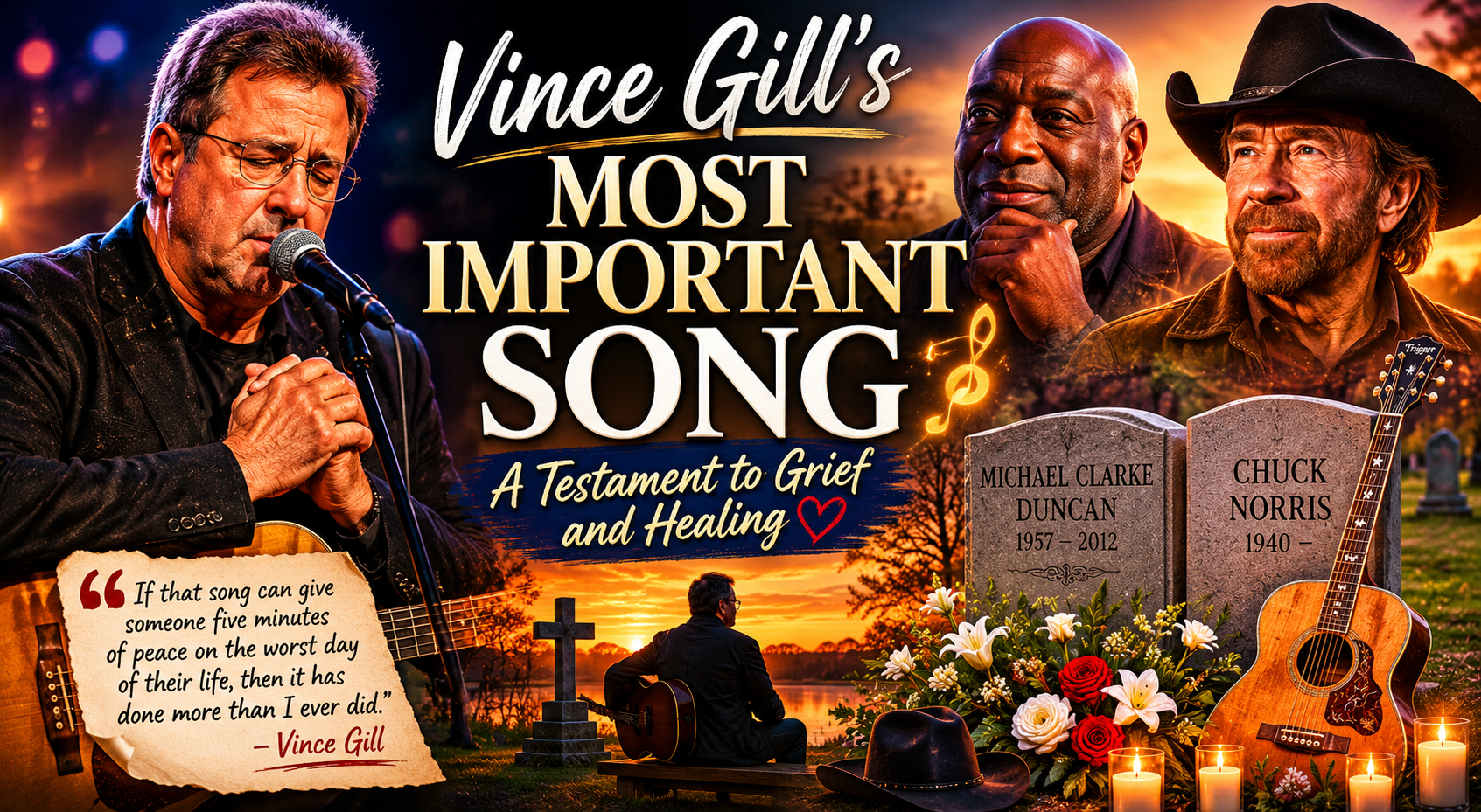 Vince Gill’s Most Important Song: A Powerful Testament to Grief, Faith, and the Healing Power of Music