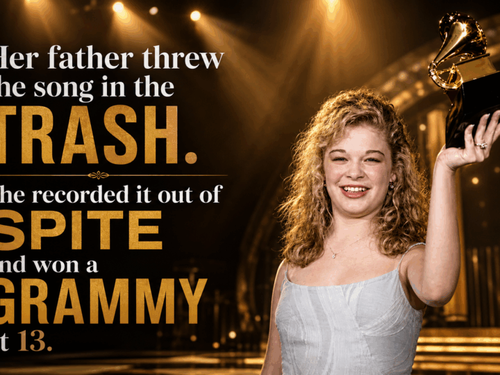 A FORGOTTEN SONG MADE A 13-YEAR-OLD GIRL A GRAMMY LEGEND.  Bill Mack wrote “Blue” in 1958, but for nearly four decades, the song passed from one singer to another without ever finding its true voice. Then an 11-year-old girl from Texas named LeAnn Rimes discovered the demo at home.  Her father had thrown it in the trash, saying it sounded too old-fashioned for her. But LeAnn pulled it out, listened, and began singing along. She did not record it because she loved it right away — she actually thought the demo sounded terrible. She recorded it to prove a point.  What started as a small act of defiance became history.  When Curb Records released “Blue” in 1996, the world heard a voice far beyond her years. The song helped launch LeAnn Rimes into country music stardom, and at 14, she won two Grammys, including Best Female Country Vocal Performance.  A song once thrown away became the song that changed her life forever.