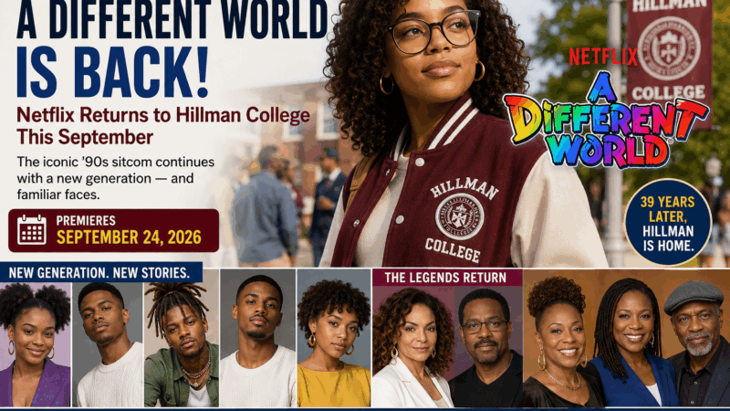 A Different World Is Back: Netflix Returns to Hillman College This September