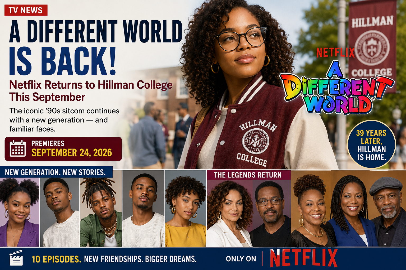A Different World Is Back: Netflix Returns to Hillman College This September
