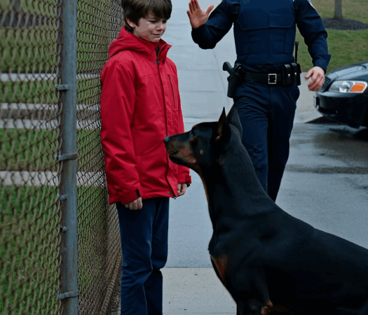 A Police Officer Nearly Mistook a Doberman for a Threat
