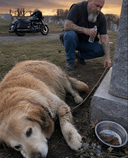 A Biker Found a Loyal Dog Guarding a Woman’s Grave — The Truth Behind Her Silent Promise Changed Everything