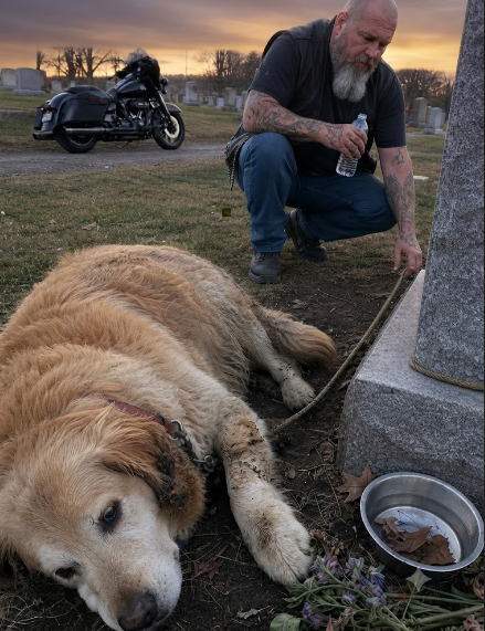 A Biker Found a Loyal Dog Guarding a Woman’s Grave — The Truth Behind Her Silent Promise Changed Everything